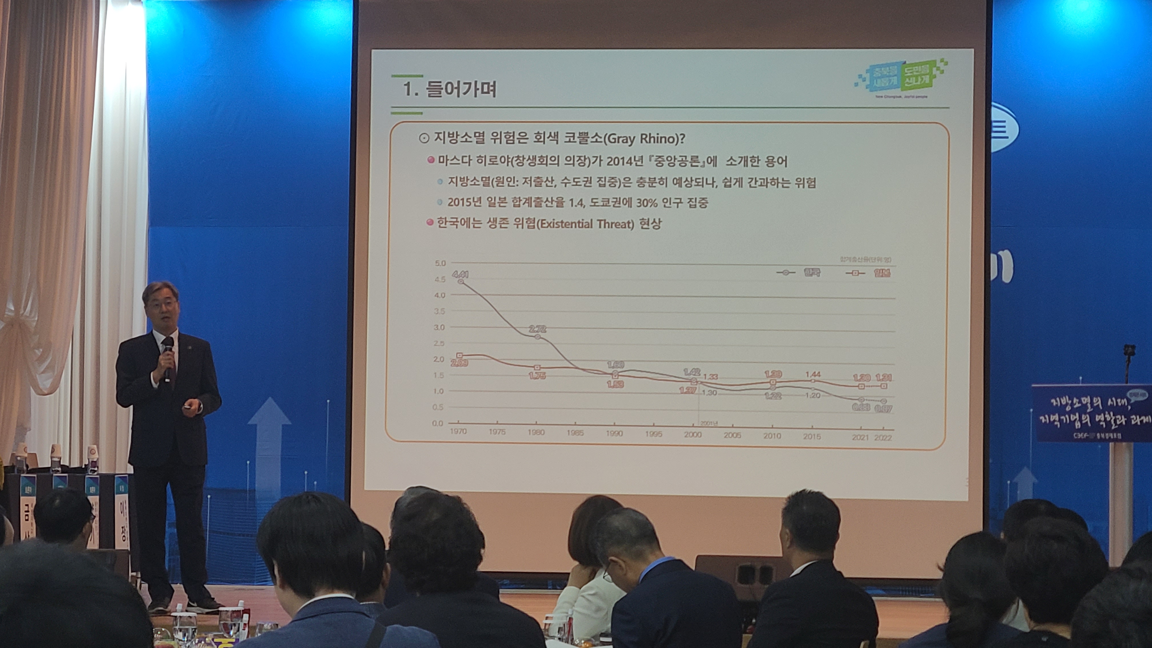 황인성 충북연구원장이 데뷔했다