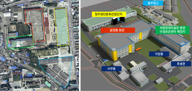 리모델링중인 청주 옛 연초제조창 일원.
