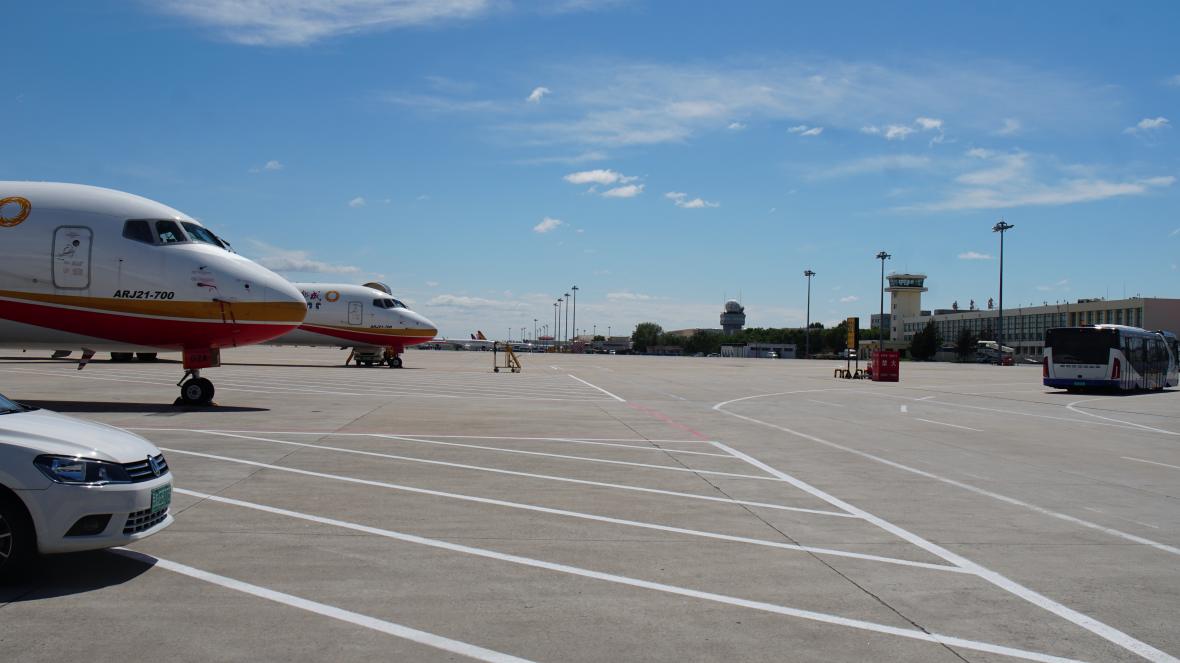 자그만한 하얼빈 공항. 그러나 도시는 첨단을 달리고 있었다.