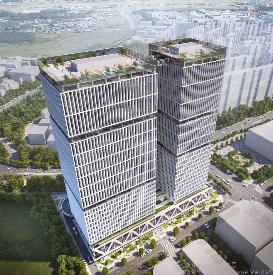 오는2023년까지 오창과학산업단지내 옛 KT부지에 지어질 오창과학파로스시티 조감도.